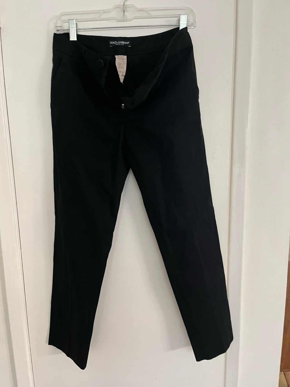 Dolce & Gabbana Black Cropped Women's Pants